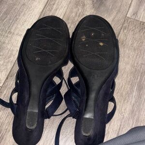 Alfani Black Strappy Heels